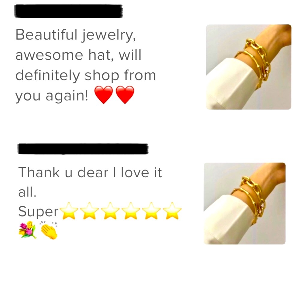 🍋2/$30 New Gold Bracelet Set - Picture 5 of 6